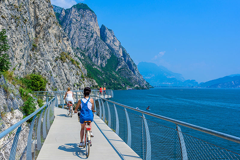 “ciclopista,Del,Garda”,-,Bicycle,Road,And,Foot,Path,Over